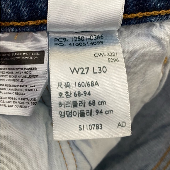 Levi's 501 Button Fly Blue Jeans. W27 L30. - Picture 7 of 8